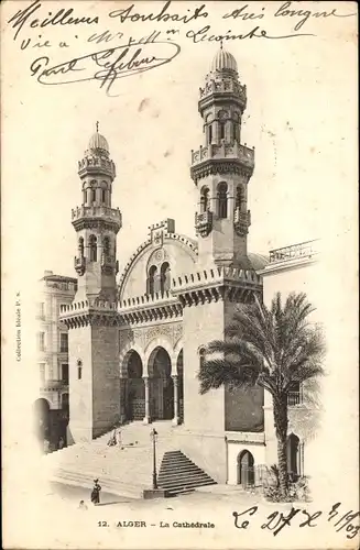 Ak Algier Alger Algerien, La Cathedrale