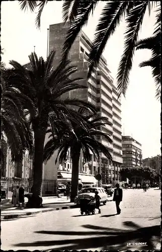 Ak Casablanca Marokko, Immeuble place de France