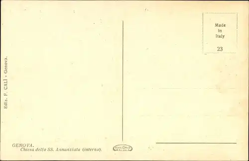 Ak Genova Genua Liguria, Chiesa della SS. Annunziata