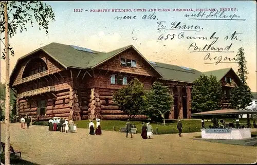 Ak Portland Oregon USA, Forestry Building, Lewis and Clark Memorial
