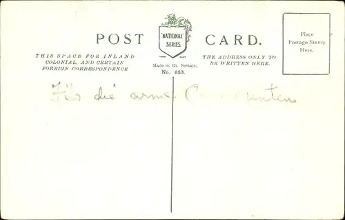 Passepartout Ak Schottland, Highlands, See, Berge, Zitat