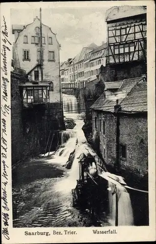 Ak Saarburg an der Saar Bezirk Trier, Wasserfall