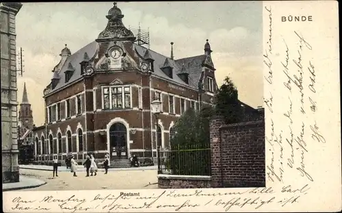 Ak Bünde in Westfalen, Postamt