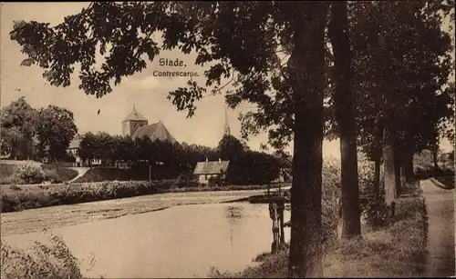 Ak Stade in Niedersachsen, Contrescarpe