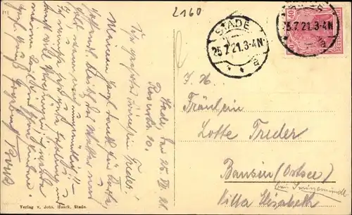 Ak Stade in Niedersachsen, Contrescarpe