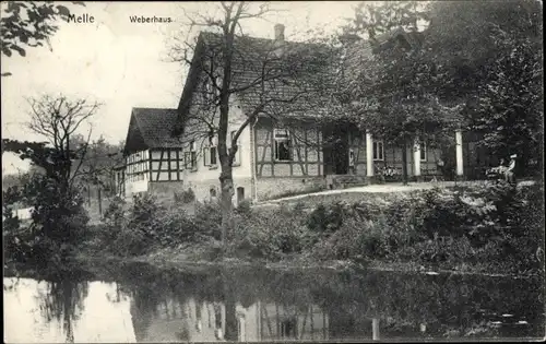 Ak Melle in Niedersachsen, Weberhaus