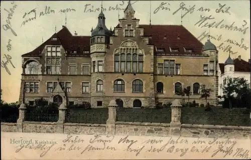 Ak Herford in Westfalen, Kreishaus