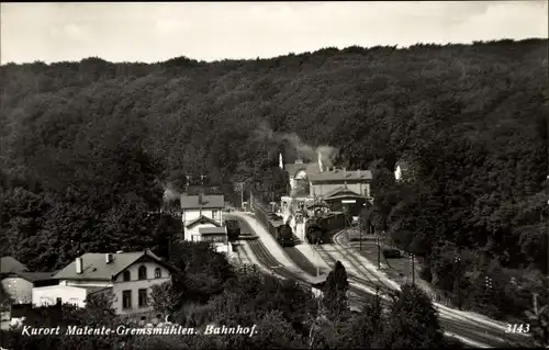 Ak Gremsmühlen Malente in Ostholstein, Bahnhof
