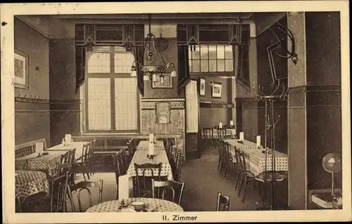 Ak Düsseldorf am Rhein, Brauerei Frankenheim, II. Zimmer