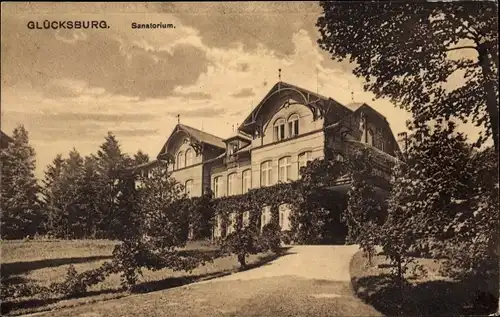 Ak Glücksburg an der Ostsee, Sanatorium