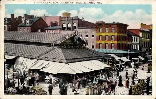 Ak Baltimore Maryland USA, Lexington Market