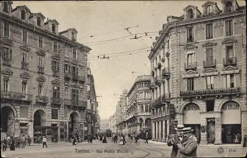 Ak Torino Turin Piemonte, Via Pietro Micca