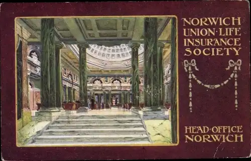 Künstler Ak Norwich Norfolk England, Norwich Union, Life Insurance Society