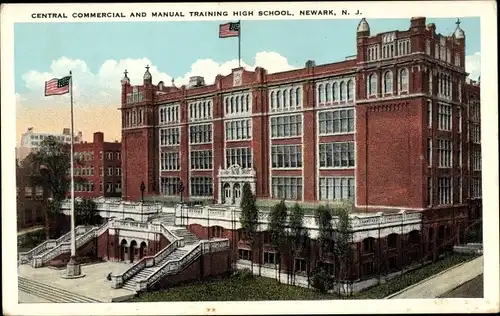 Ak Newark New Jersey USA, Central Commercial and Manual Training High School
