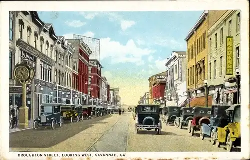 Ak Savannah Georgia USA, Broughton Street