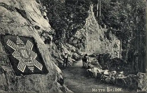 Ak Pakistan, Motto Brücke, Kreuz