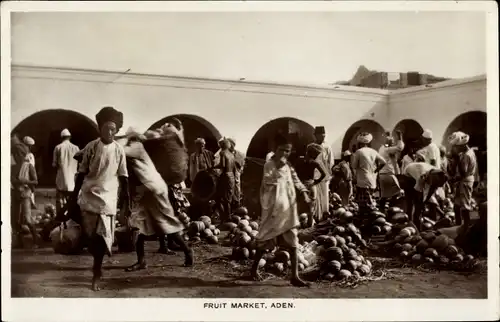 Ak Aden Jemen, Obstmarkt