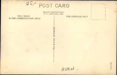 Ak Aden Jemen, Hafen, Dampfschiffe