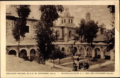 Ak Copacabana Bolivien, Nationalheiligtum U.L. Frau