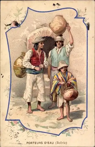 Künstler Ak Bolivien, Wasserträger