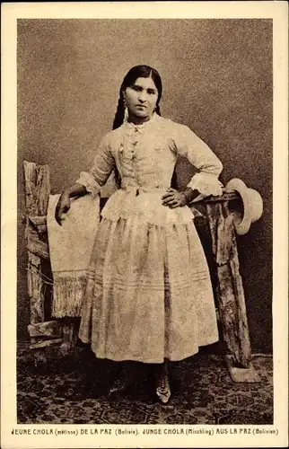 Ak La Paz Bolivien, Junge Chola