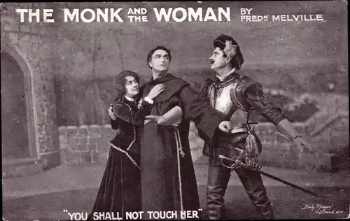Ak Filmszene aus The Monk and the Woman, Fred Melville, Du sollst sie nicht berühren