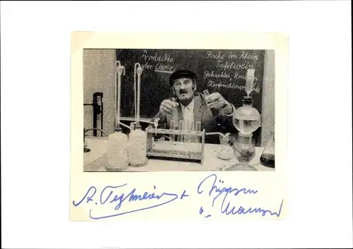 Autogrammkarte Schauspieler Jürgen von Manger, Experiment