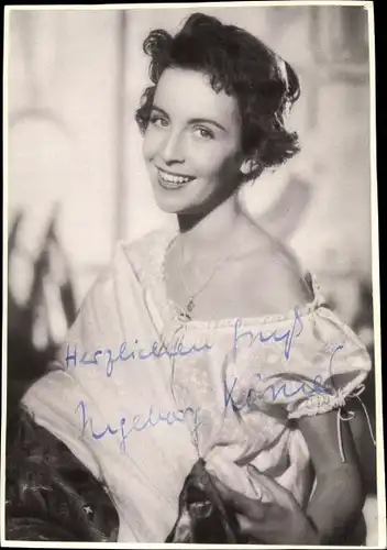 Foto Schauspielerin Ingeborg Körner, Portrait, Autogramm