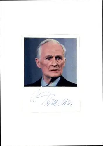 Autogrammkarte Schauspieler Rudolf Fernau, Portrait