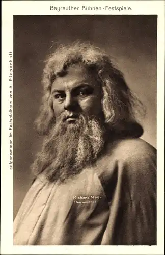 Ak Schauspieler Richard Mayr, Portrait, Bayreuther Bühnen Festspiele, Bart