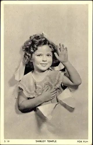 Ak Schauspielerin Shirley Temple, Portrait, Fox Film, S 19