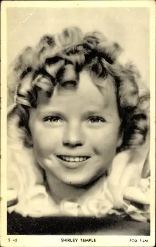 Ak Schauspielerin Shirley Temple, Portrait, Fox Film