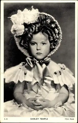 Ak Schauspielerin Shirley Temple, Portrait, Fox Film, S 8