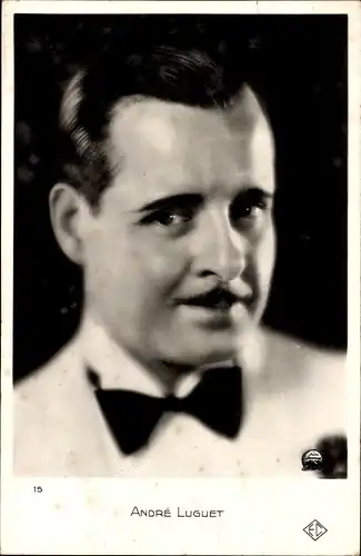 Ak Schauspieler Andre Luguet, Portrait, Fliege