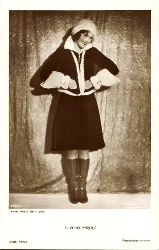 Ak Schauspielerin Liane Haid, Portrait