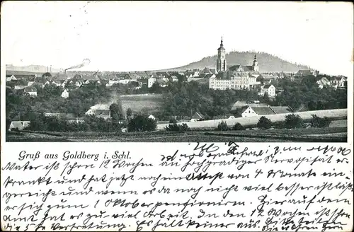 Ak Złotoryja Goldberg Schlesien, Gesamtansicht