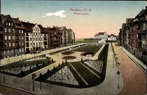 Ak Bytom Beuthen Oberschlesien, Wilhelmsplatz
