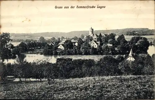 Ak Łagów Lagow Neumark Ostbrandenburg, Totalansicht