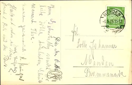 Ak Menden im Sauerland, Lyceum Sankt Walburgis