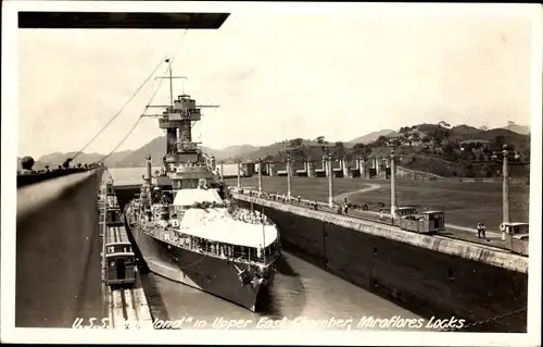 Ak Amerikanisches Kriegsschiff Maryland