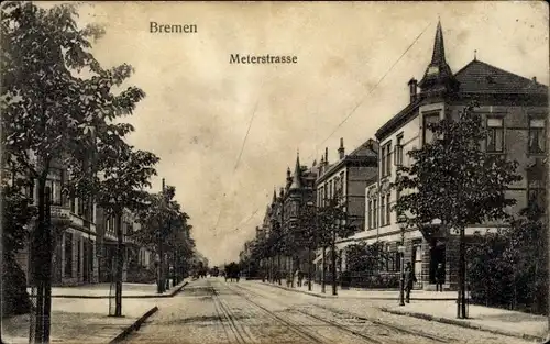 Ak Hansestadt Bremen, Meterstraße