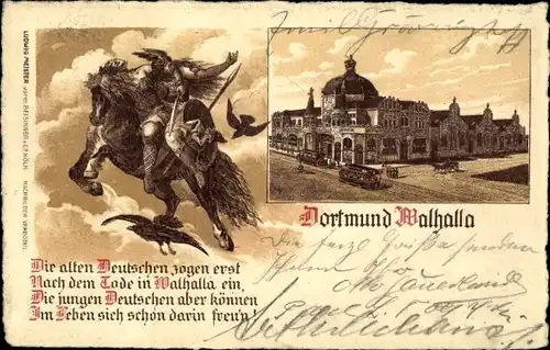 Litho Dortmund im Ruhrgebiet, Walhalla