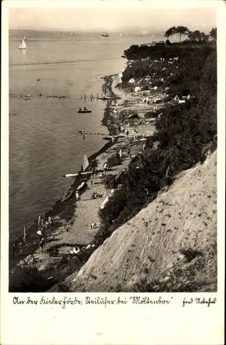 Ak Ostseebad Laboe, An der Kieler Förde, Steilufer bei Möltenbon