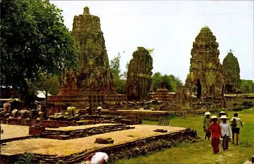 11 alte Ak Thailand, diverse Ansichten