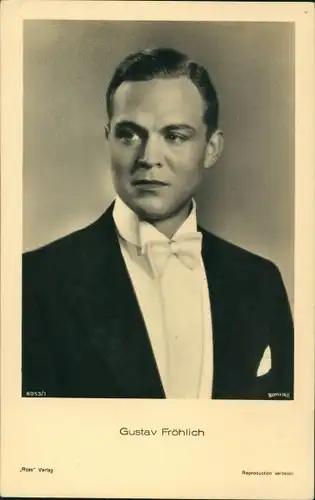 Ak Schauspieler Gustav Fröhlich, Portrait