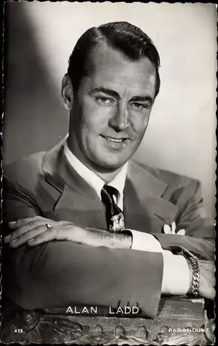 Ak Schauspieler Alan Ladd, Portrait