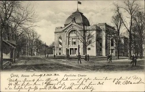 Ak Gera in Thüringen, Fürstliches Theater