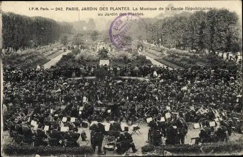 Ak Paris V., Jardin des Plantes, Musik der Republikanischen Garde