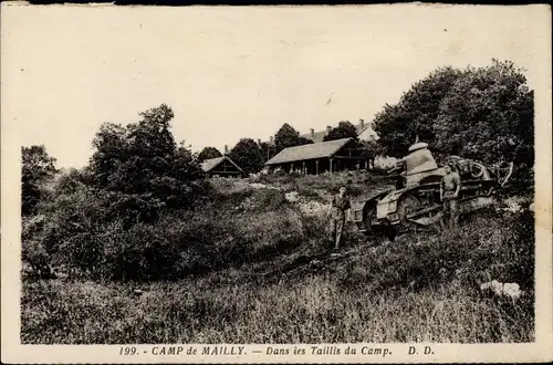 Ak Mailly le Camp Aube, In den Niederungen des Lagers