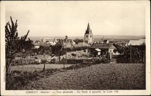 Ak Cormicy Marne, Gesamtansicht